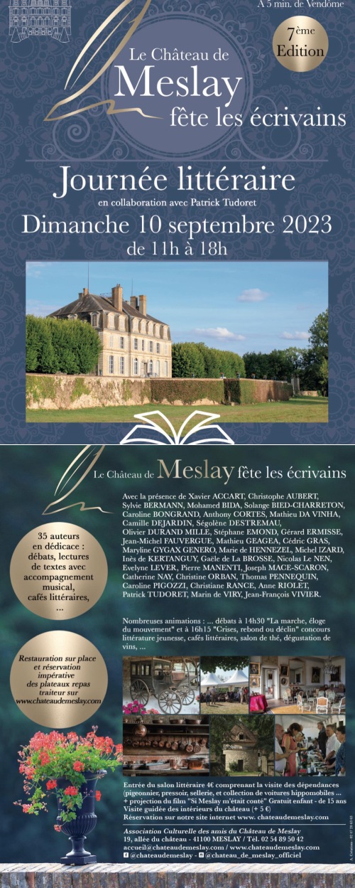 flyer journée littéraire chateau meslay