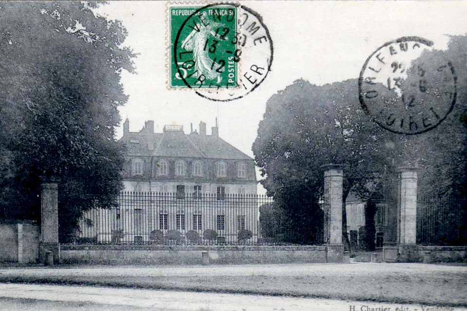 carte postale du château de Meslay